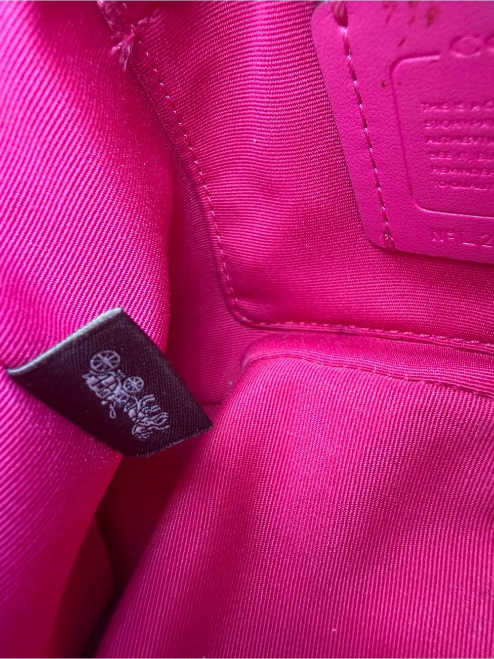 Coach Hot Pink Leather Crossbody Bag - Picture 9 of 10